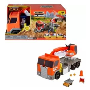Matchbox Action Drivers Transforming Excavator